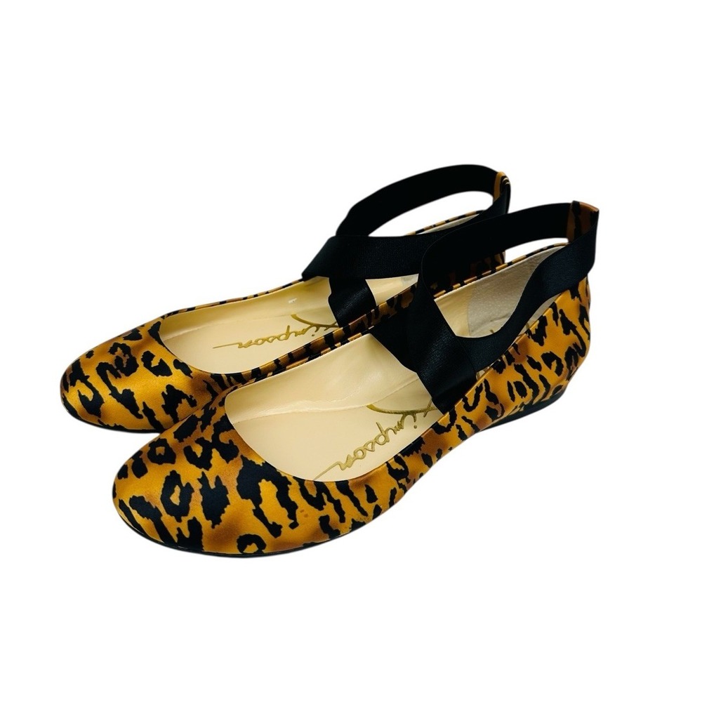 Women's Jessica Simpson Mandalaye Flat Tiger Matt Size 9M Natural Flat NWB